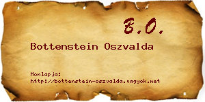 Bottenstein Oszvalda névjegykártya